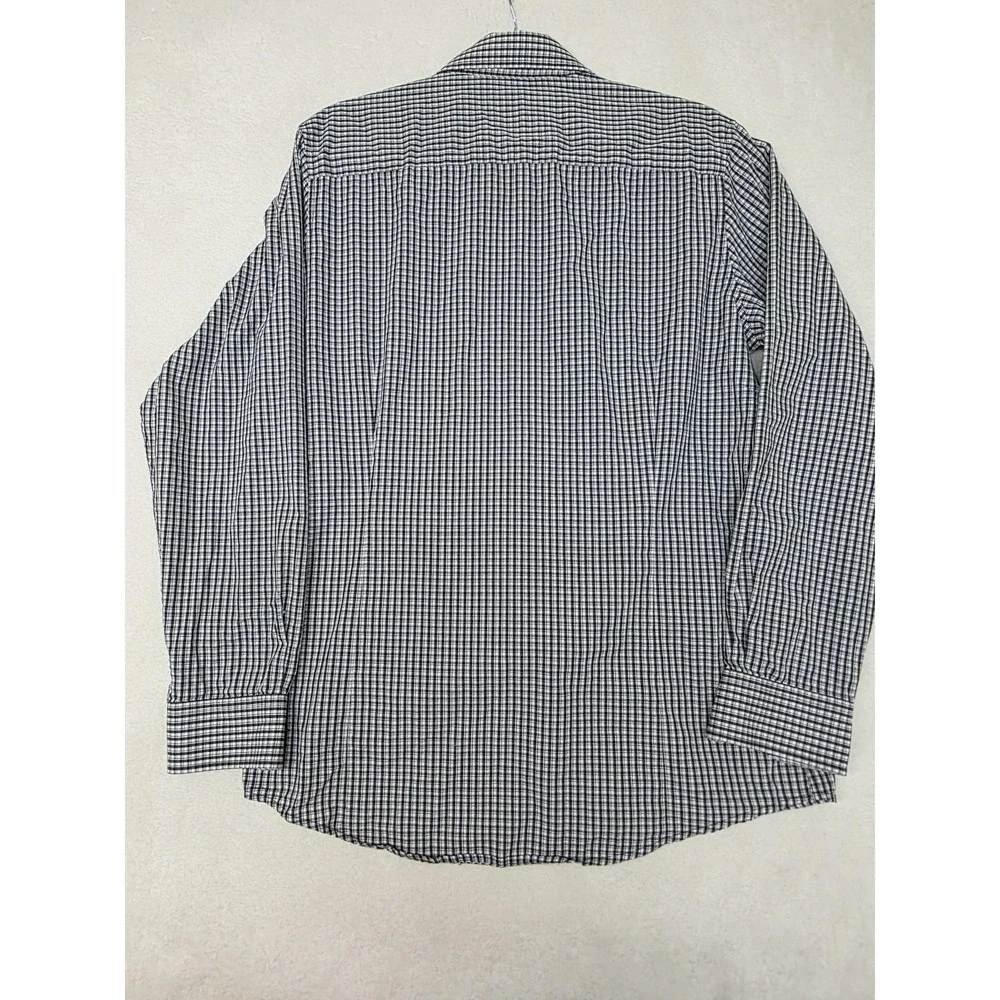Baylor‎ Bears Shirt Mens Medium Black White NCAA College Football Antigua Plaid